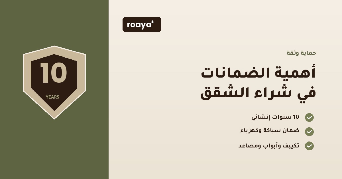 أهمية الضمانات في شراء الشقق